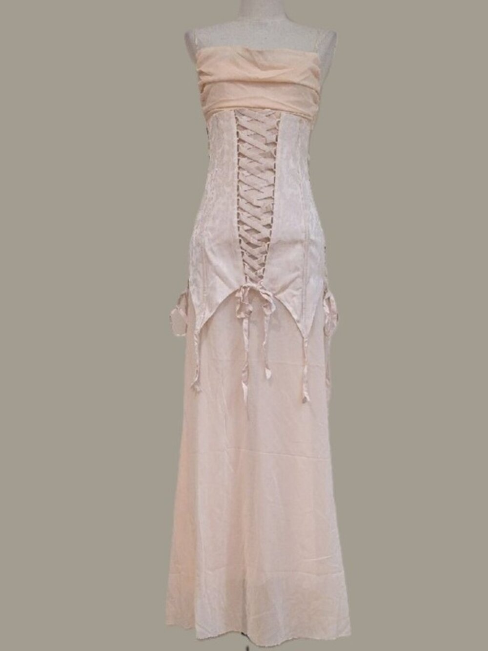 NEW RARE $729 FOR LOVE AND LEMONS VIOLETTE CORSET GOWN DRESS IN PINK SIZE 2 - Picture 3 of 12